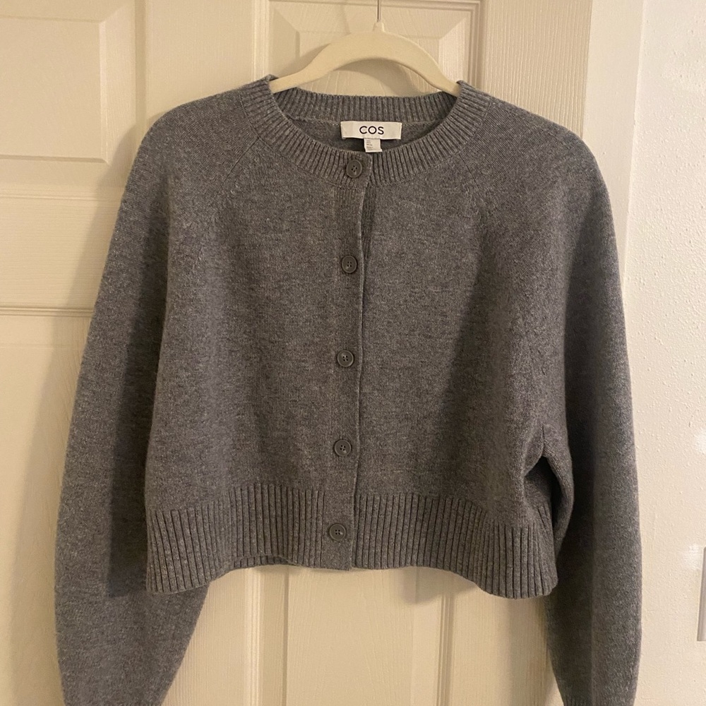 COS Charcoal Gray Women's Cardigan